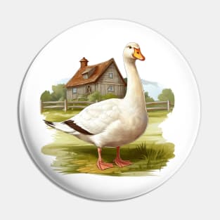 White Goose Pin