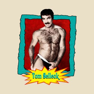 Tom Selleck 80s Aesthetic Design T-Shirt