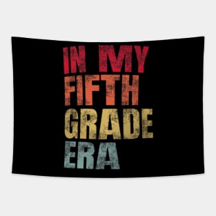 In My Fifth Grade Era Vintage Back To School Teacher Tapestry