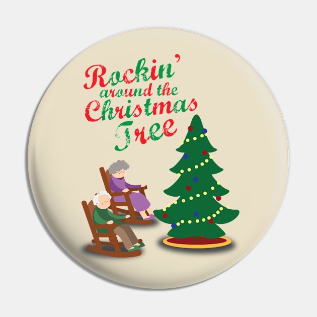 Rocking Around the Christmas Tree Chair Pin by FalconArt