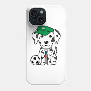 Dalmatian Playing Soccer Phone Case