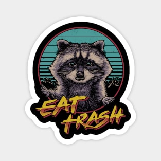 Eat Trash Back Print Magnet