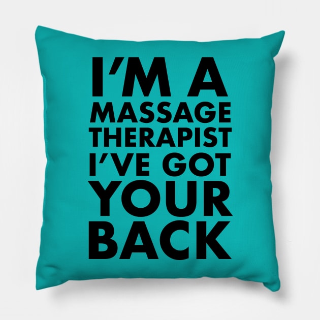 Massage Therapist Pillow by theofficialdb