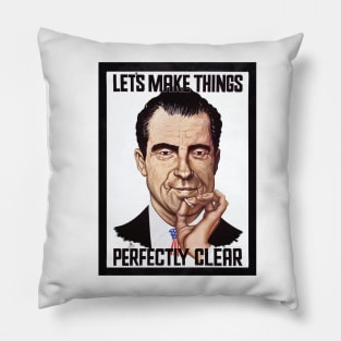 Richard Nixon Vintage Campaign Poster Pillow