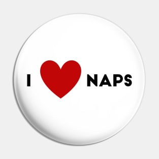 I Heart Naps Pin