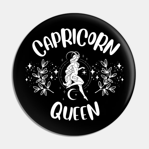 Capricorn Queen Pin by teresawingarts