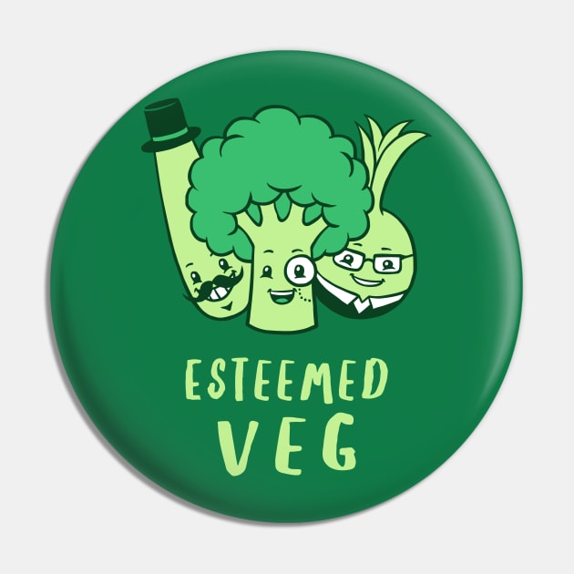 Esteemed Veg Pin by dumbshirts