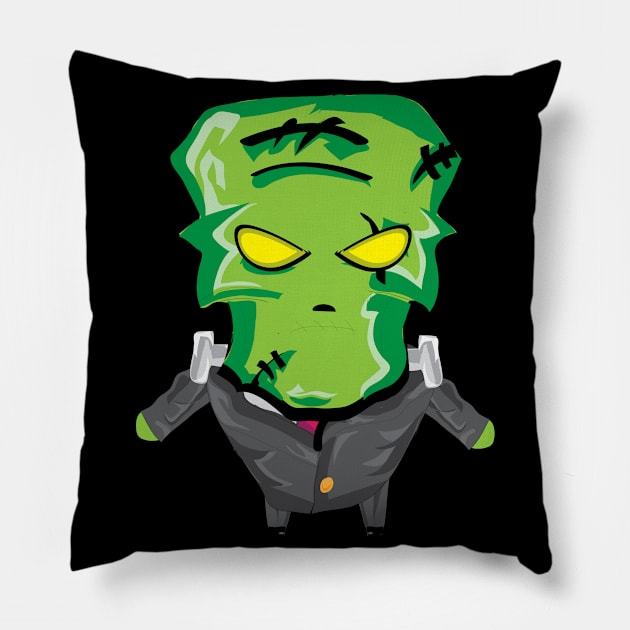 ZOMBIE HALLOWEEN Pillow by ReignGFX