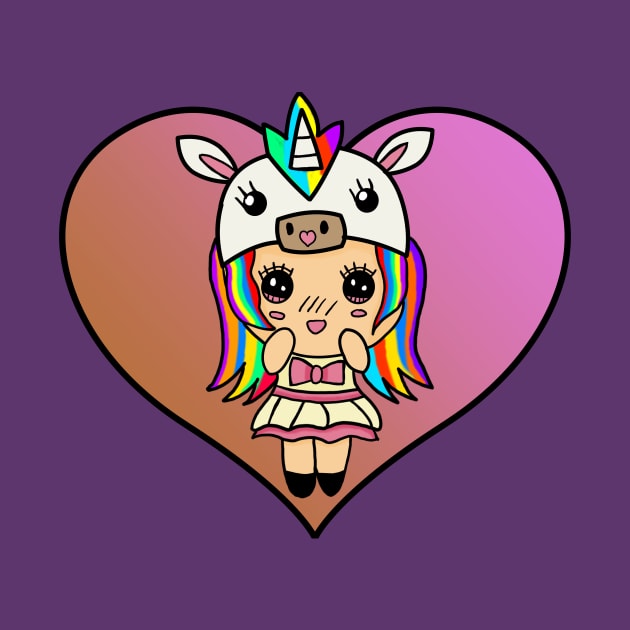 Kawaii Unicorn by Duskrose