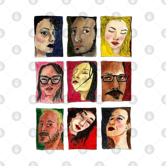 Faces of the World by Anitra's Unique Designs