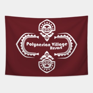 Polynesian Village Resort Logo Tapestry