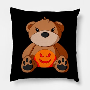 Jack o' Lantern Teddy Bear Pillow