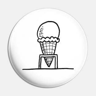 Ice Cream Cone Pin