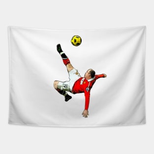 Wayne Rooney Manchester United derby goal Tapestry