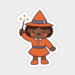 Kawaii Cute Cartoon Witch Kid Magnet