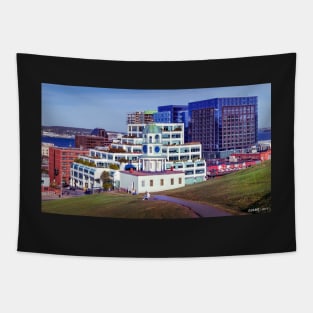 Halifax Town Clock & Halifax Skyline Tapestry