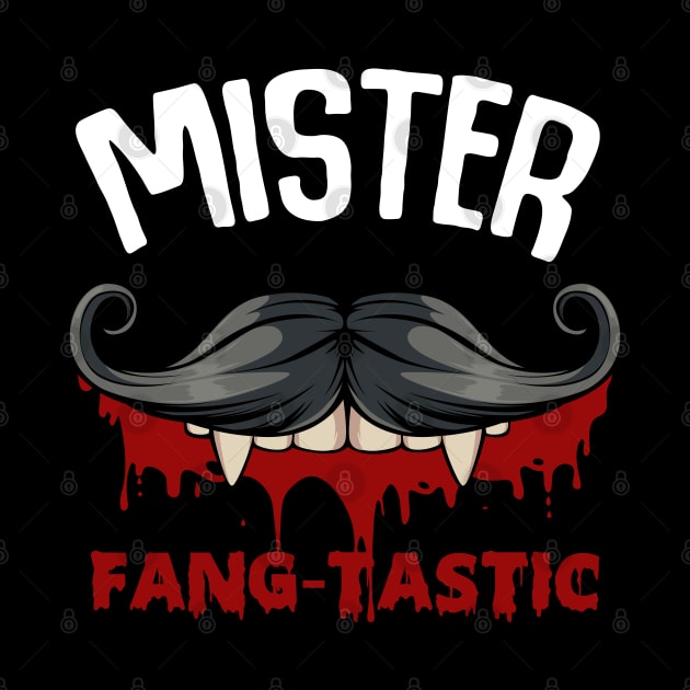 Mister Fang-Tastig - Funny Vampire Pun Halloween by Lumio Gifts