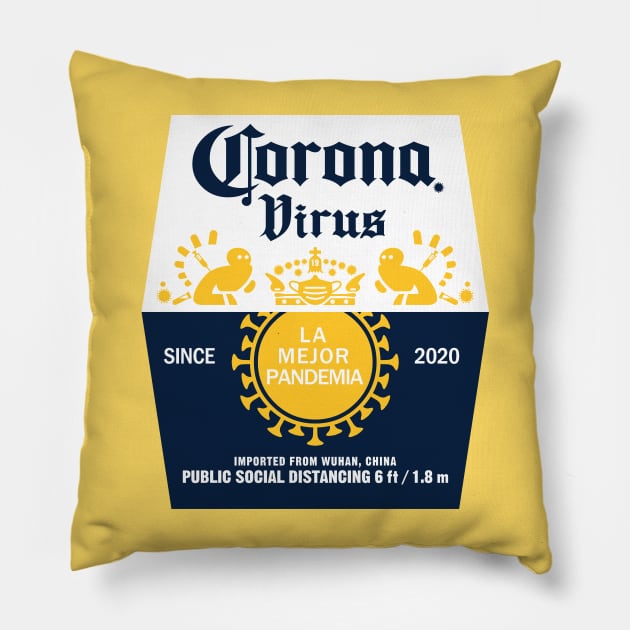 Corona Virus beer Pillow by HtCRU