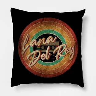 Lana Del Rey Vintage Circle Art Pillow