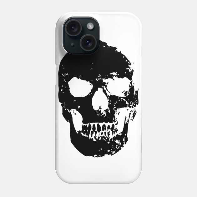 Black Skull – Cool Halloween Gift Phone Case by EugeneFeato