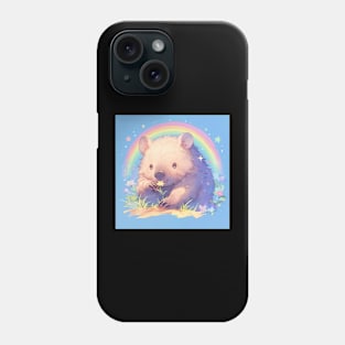 The Wombat says Stop and smell the flowers! Phone Case