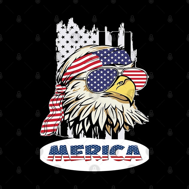 American Eagle Flag Patriotic Graphic 4th of July by sayed20