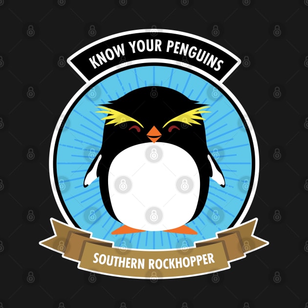 Southern Rockhopper Penguin - Know Your Penguins by Peppermint Narwhal