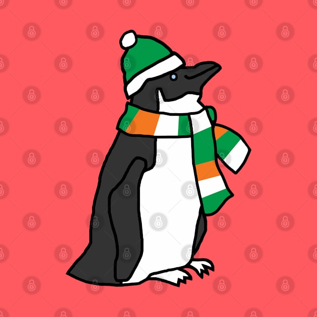 Irish Penguin on St Patricks Day by ellenhenryart