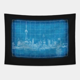 Shanghai Blueprint Tapestry