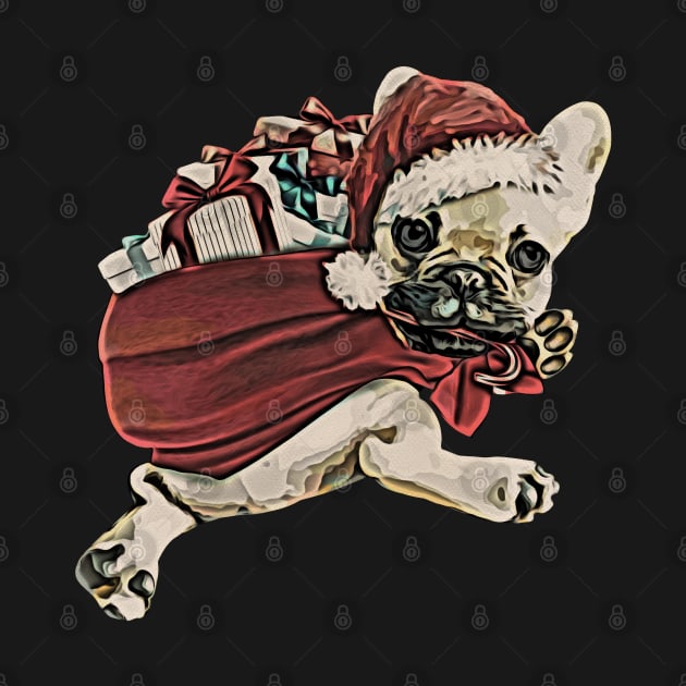 french bulldog christmas gift by Collagedream