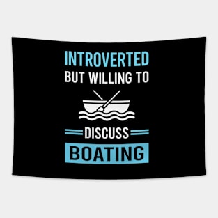 Introverted Boating Boat Boats Tapestry