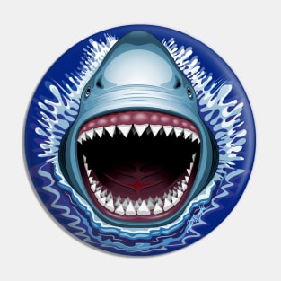 Shark Jaws Attack Pin