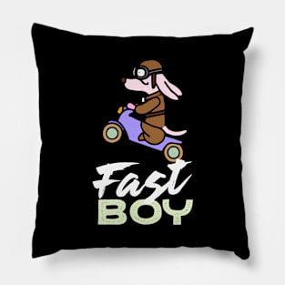 Fast Dachshund Boy Funny Dog Owner Wiener Dog Funny Dog Pillow