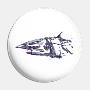 Cyber shark Pin