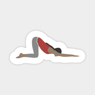 Extended Puppy Yoga Pose Magnet