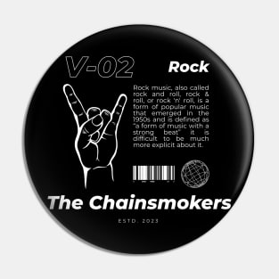 V02 Style Chainsmokers Vintage Pin