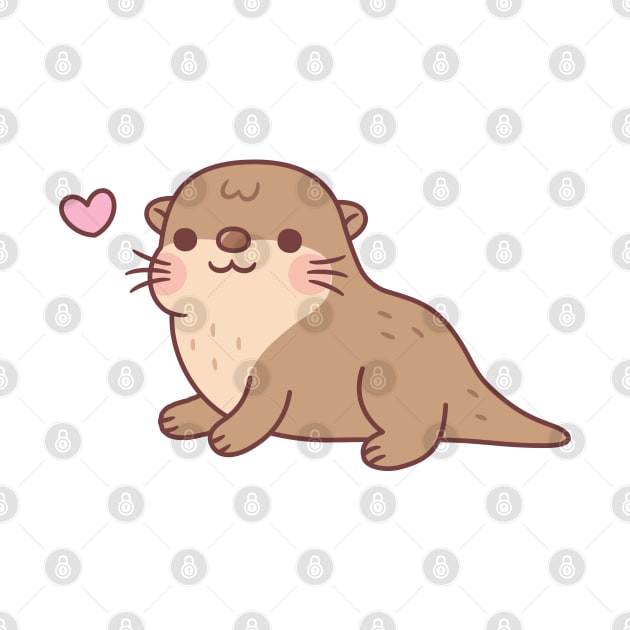Cute Chubby Otter Doodle by rustydoodle