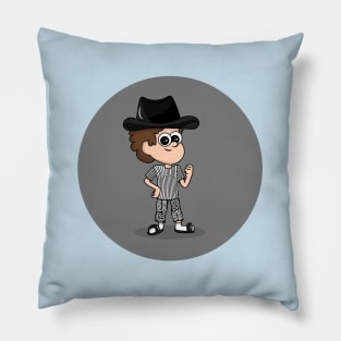 A Young Man Wearing A Cowboy Hat Pillow