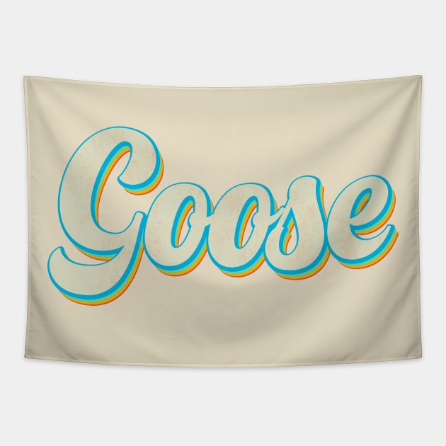 vintage color goose Tapestry by Wizz Ventura