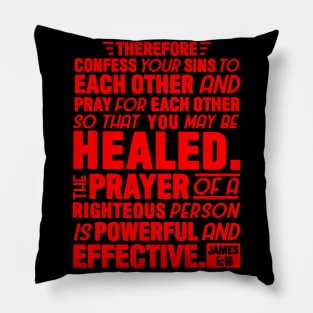 James 5:16 Pillow