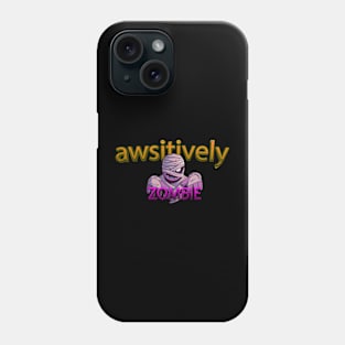 Brain-Free Buffet: Men's Sarcastic Humor for a Zombie-Free Halloween Phone Case