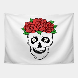 Mexican Skull Dia de los muertos Day of the dead Tapestry