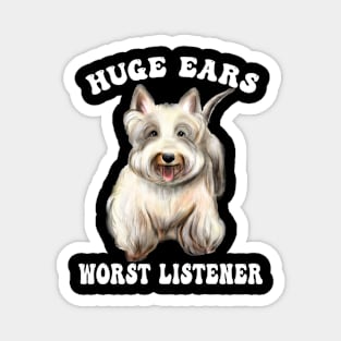 Scottish Terrier Huge Ears Worst Listener Magnet