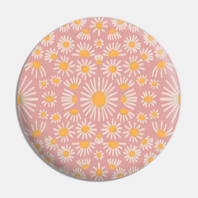 daisy floral pattern Pin by mariacaballer