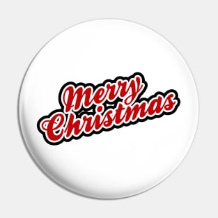 Simple Merry Christmas Text Design Pin