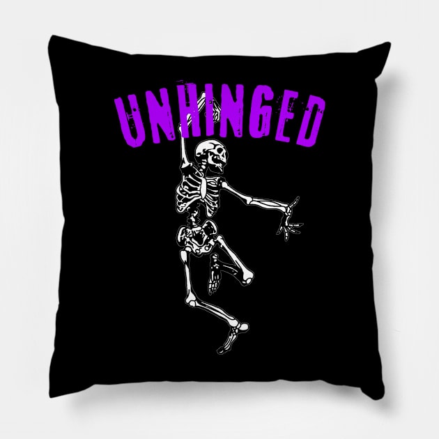 Unhinged Pillow by TeeNoir