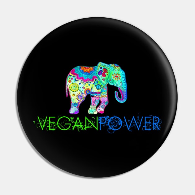 Vegan Power - Vegan Activism, Vegan Christmas, Gifts, 2023 Pin by KindWanderer