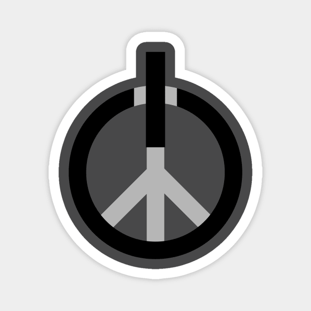 Peace power, press ON Magnet by ddtk