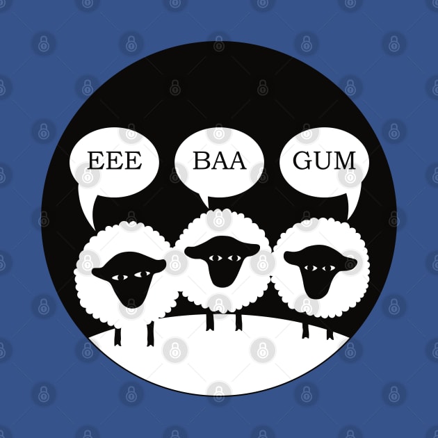 Eee Baa Gum Yorkshire Sheep by Yorkshire Stuff