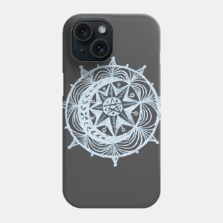 Icy Art Nouveau Pentacle Phone Case